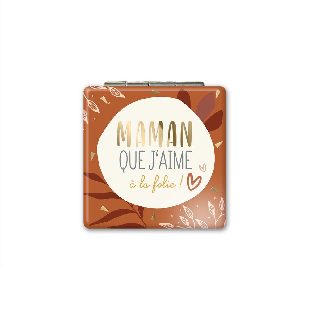 Miroir de poche "maman que j aime"