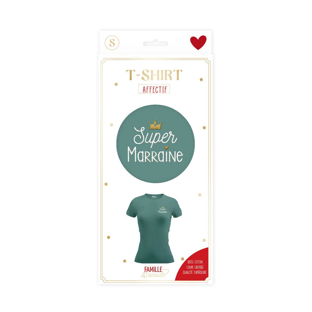 T shirt super marraine taille s