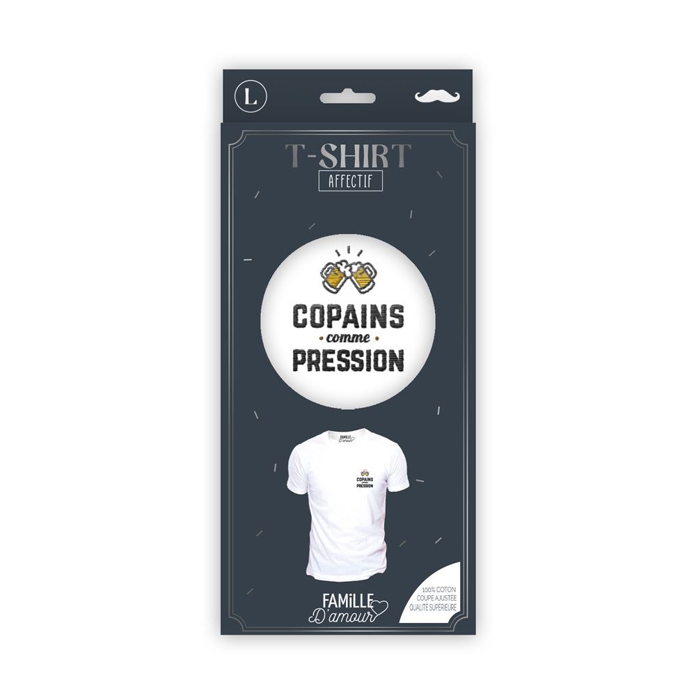 T shirt "copains pression" taille l