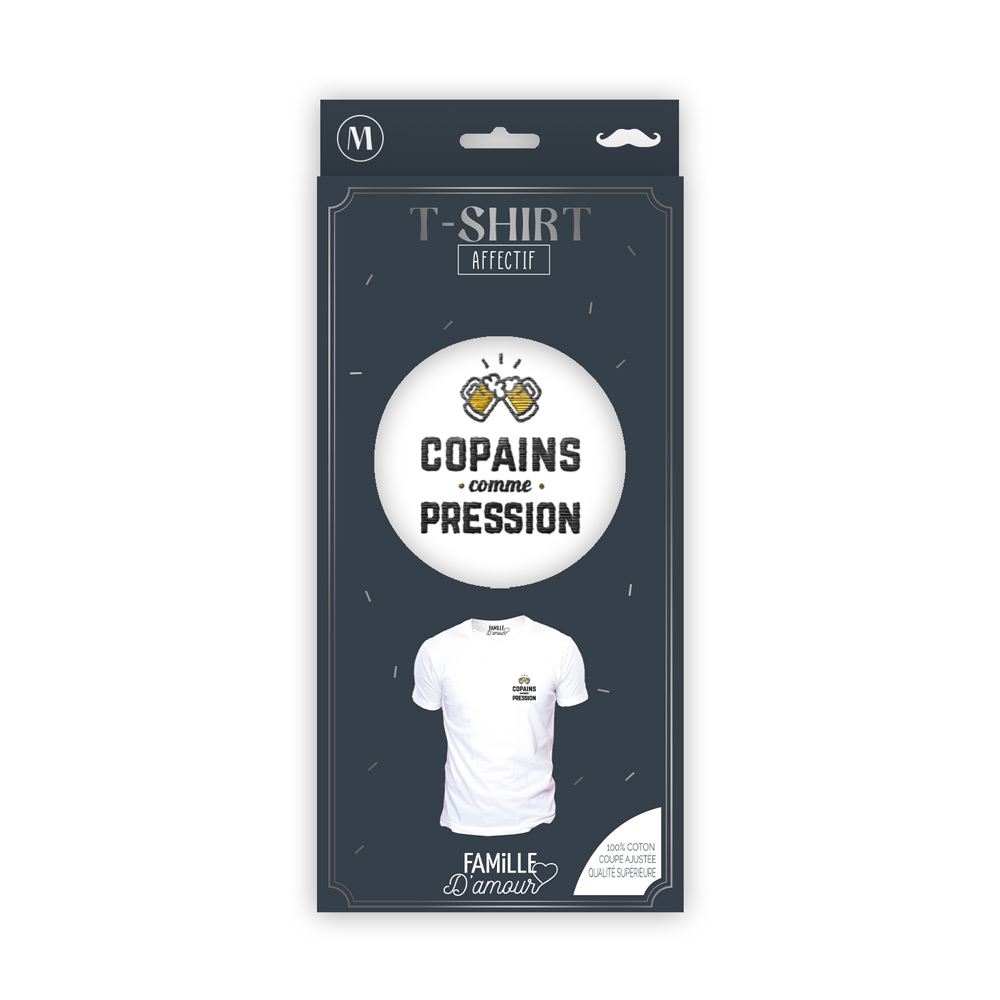 T shirt "copains pression" taille m