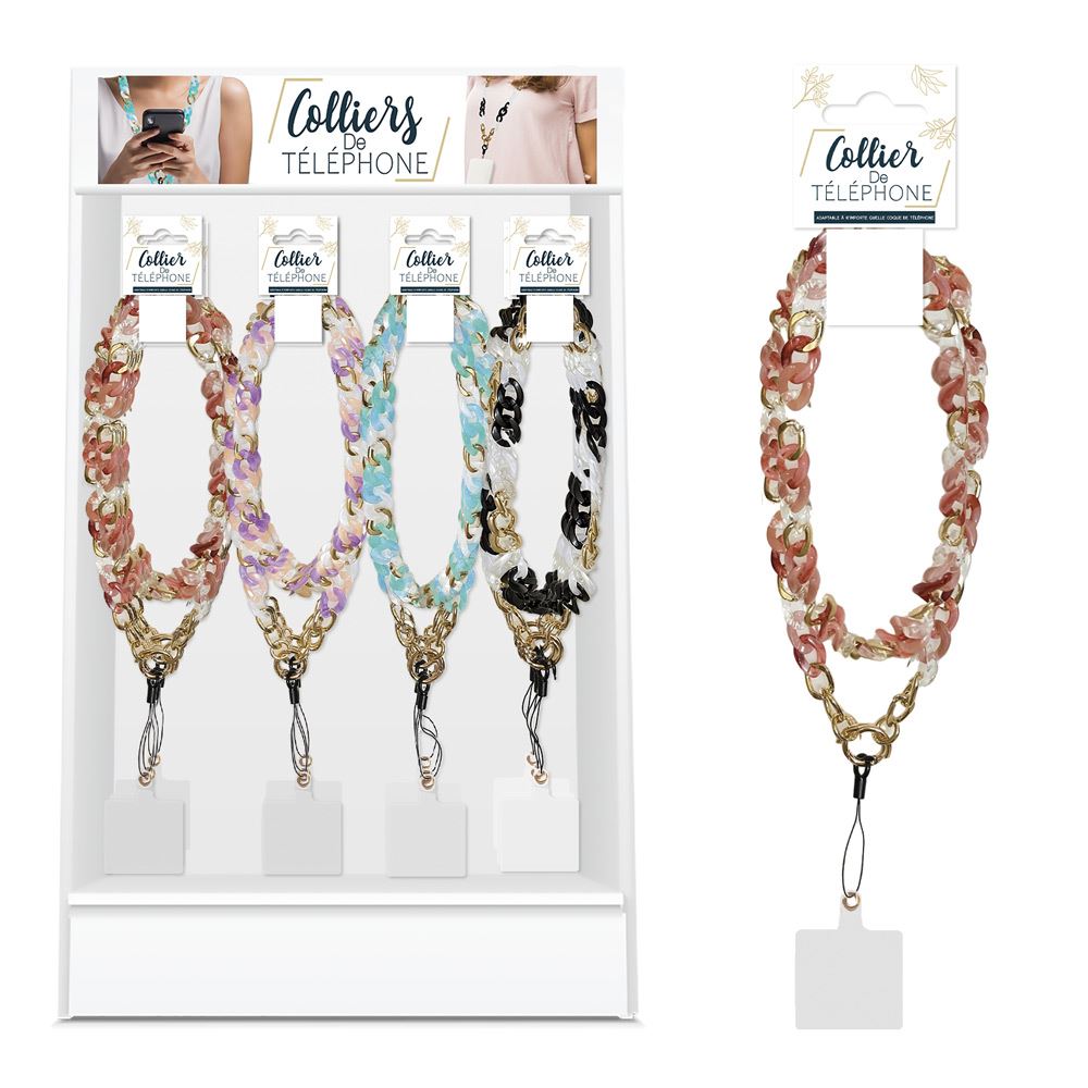 Collier bijoux de telephone xxl 4mods /48pcs