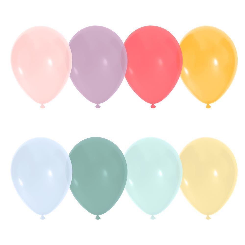 Sachet 25 ballons multicolores