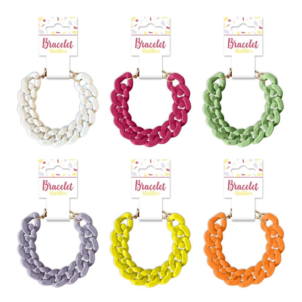 Bracelet mailles 6mods /72pcs