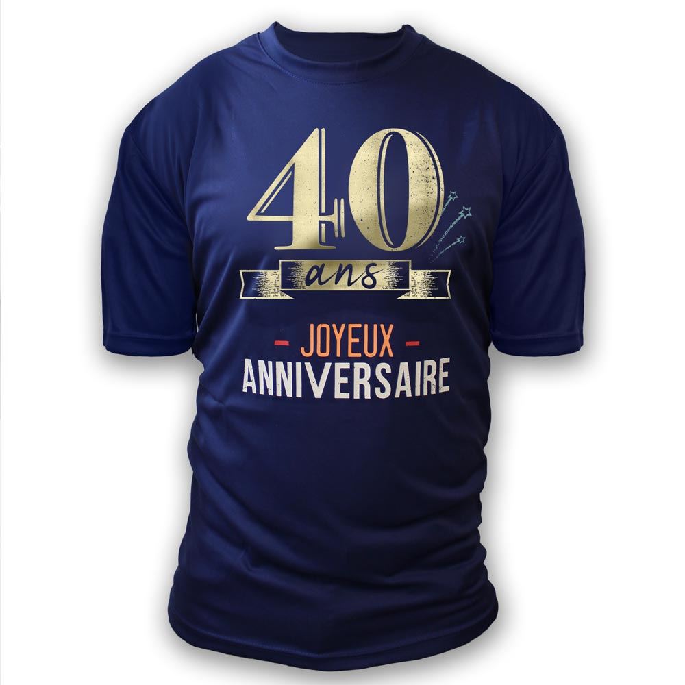 T-shirt a dedicacer homme 40 ans