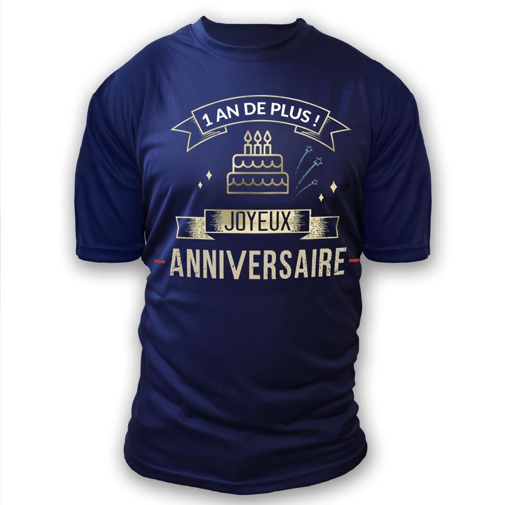T-shirt a dedicacer homme anniversaire