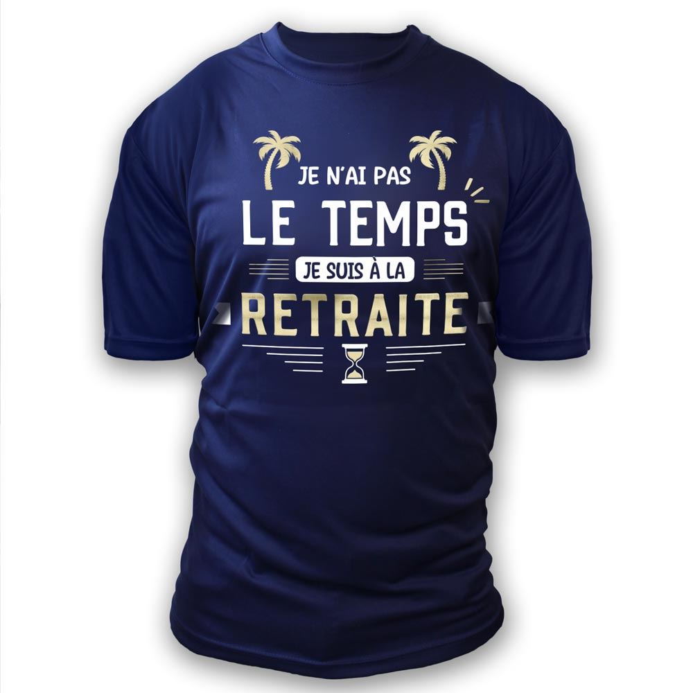 T-shirt a dedicacer homme retraite