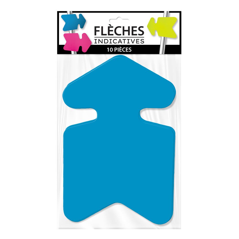 Pack 10 fleches indicatives bleues