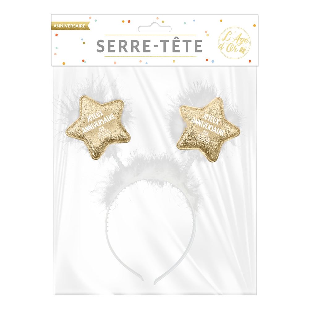 Serre tete etoile anniversaire