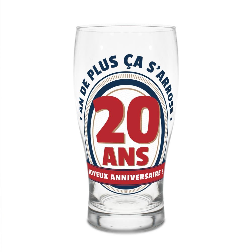 Verre a biere 20ans