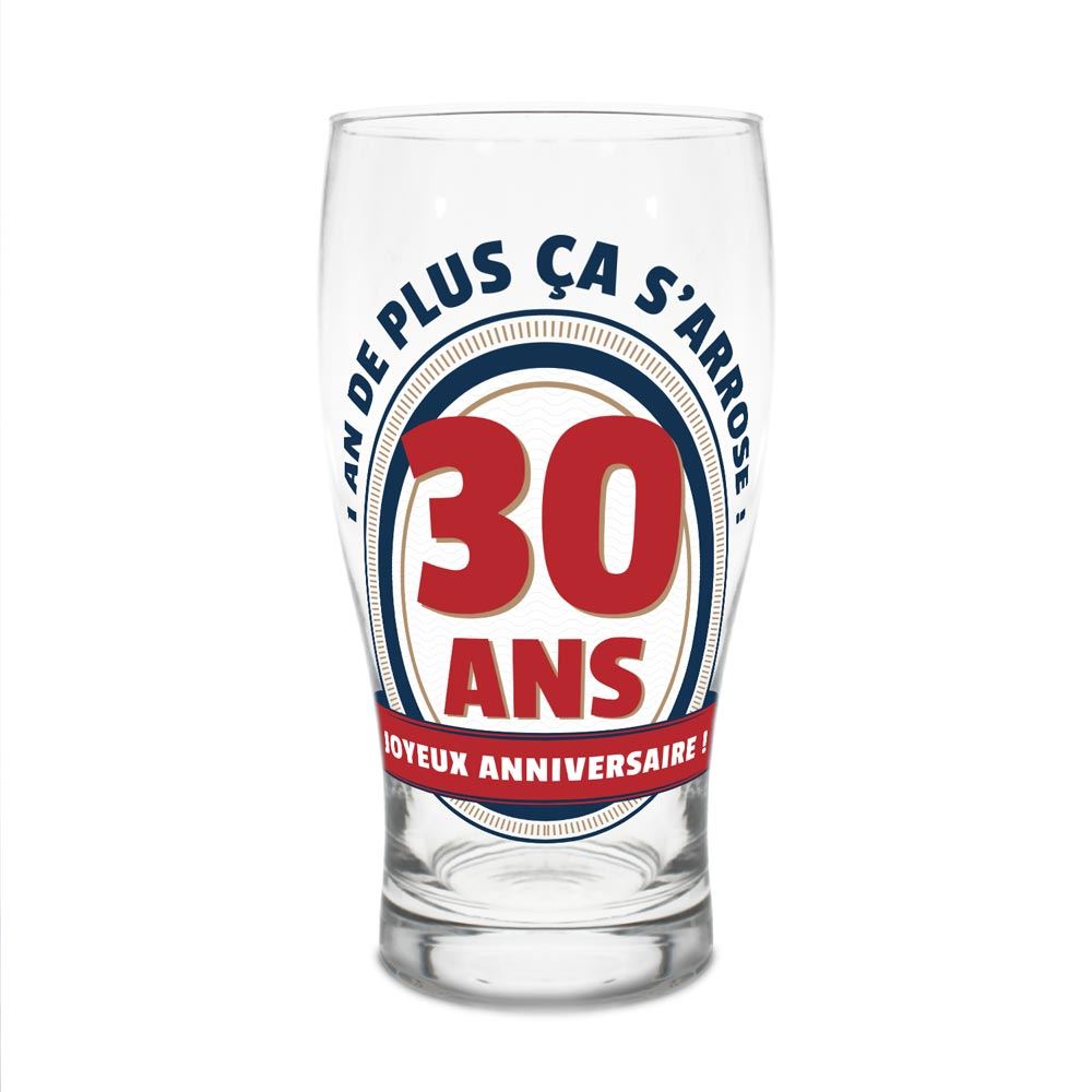 Verre a biere 30 ans