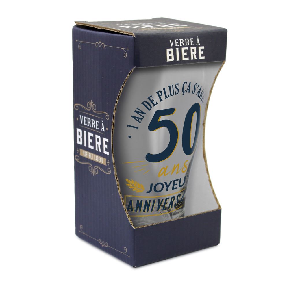 Verre a biere 50ans