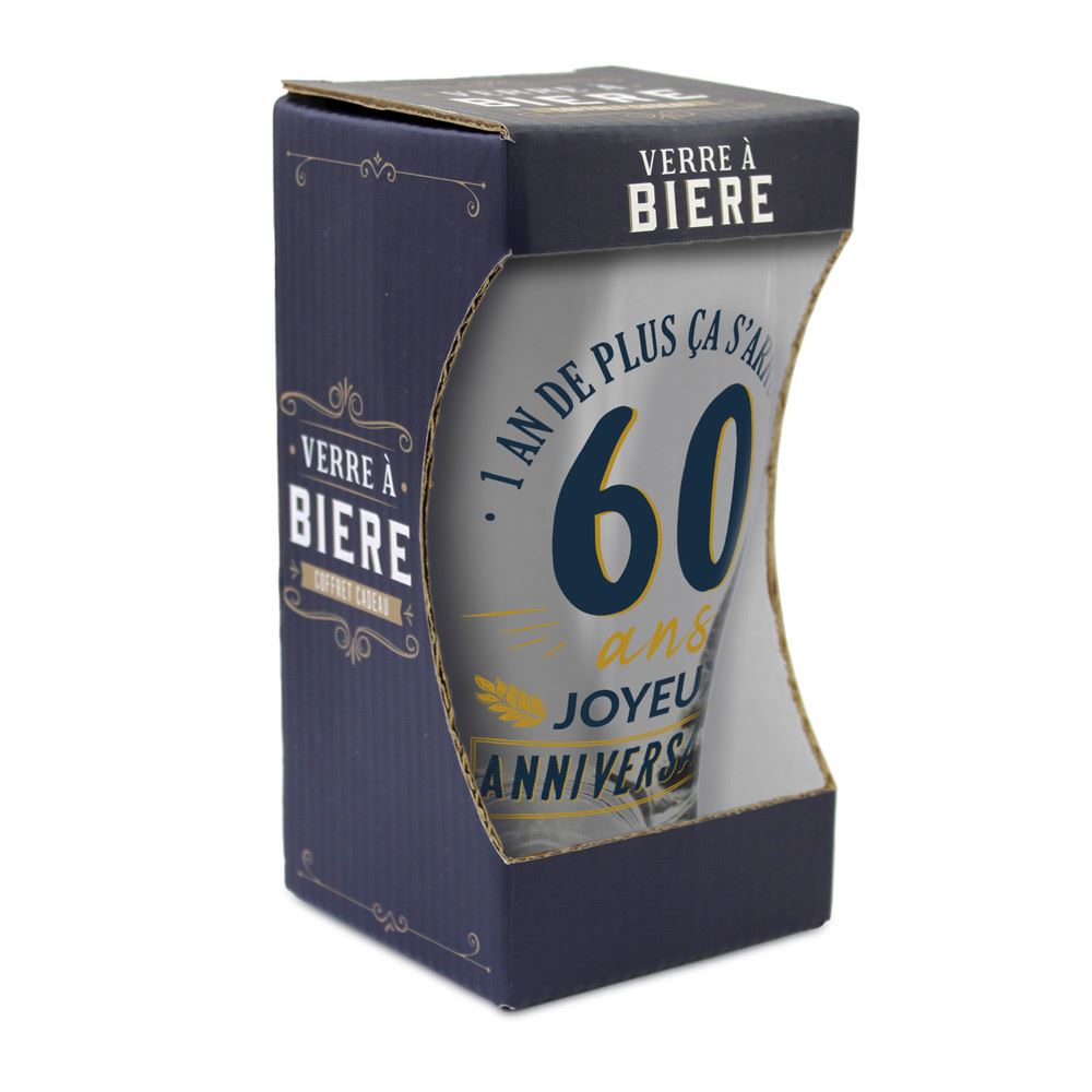Verre a biere 60ans