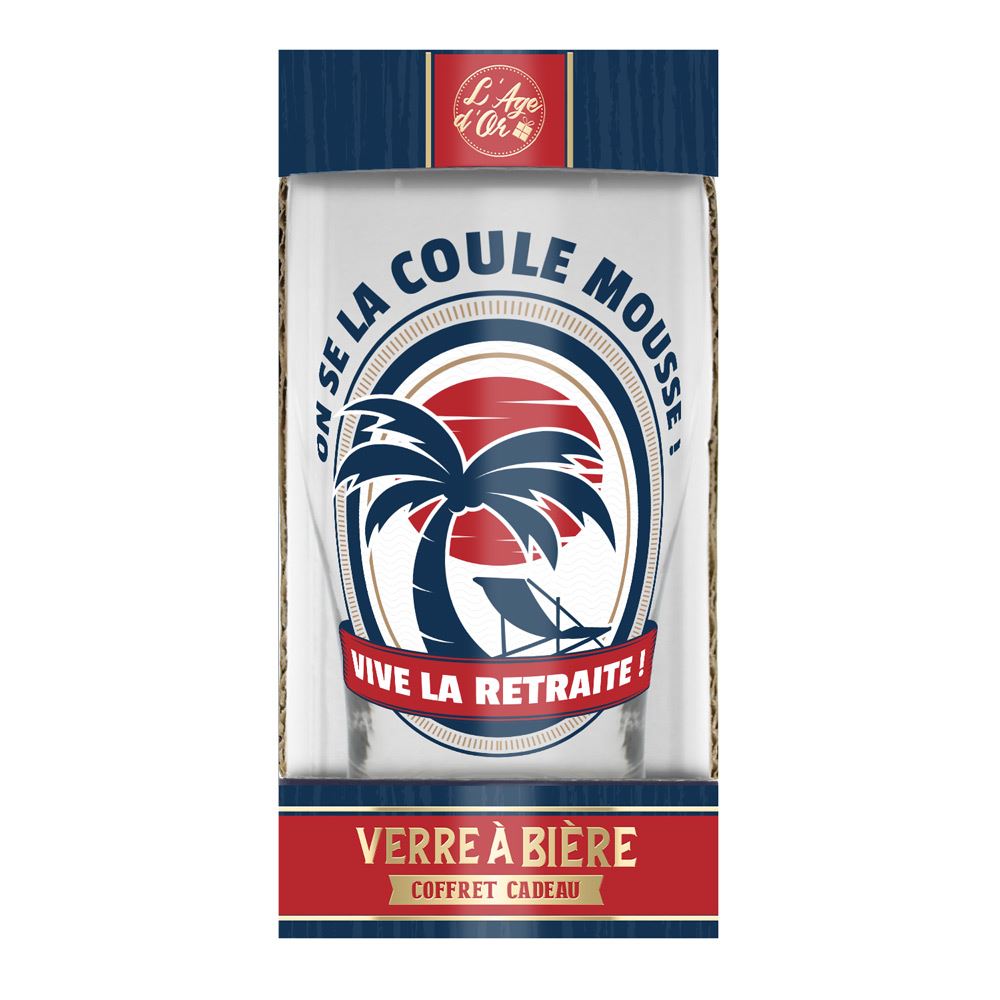 Verre a biere retraite