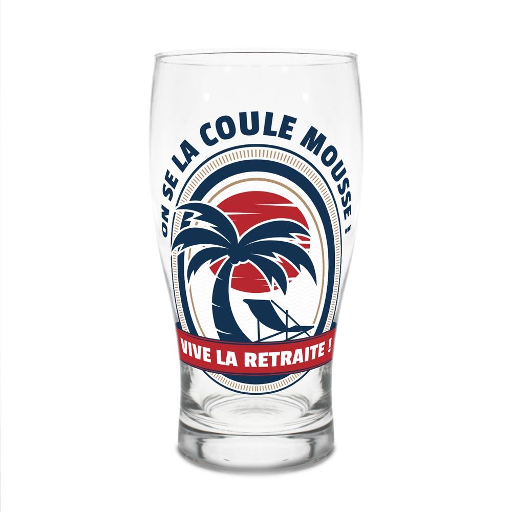 Verre a biere retraite