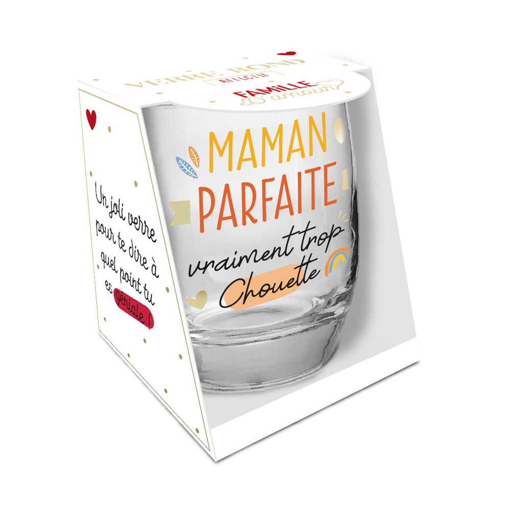 Verre rond "maman parfaite"