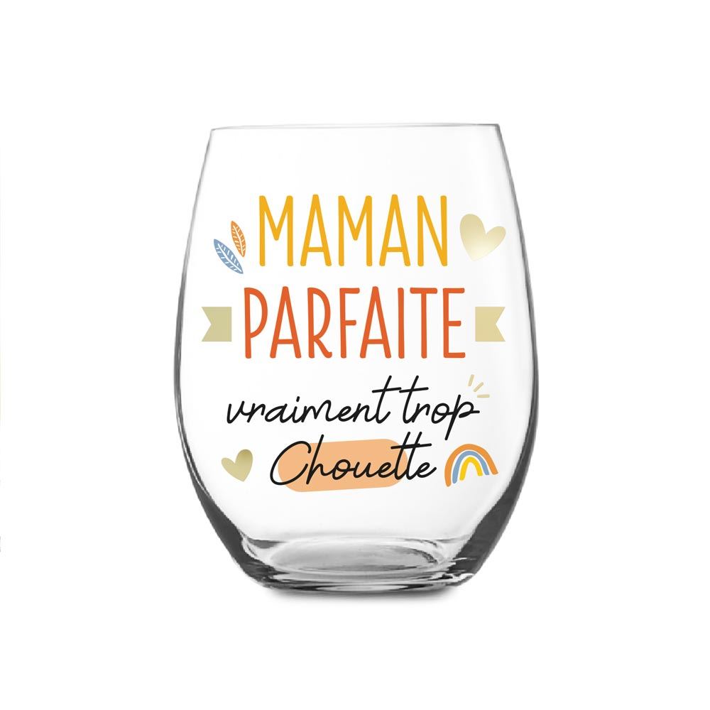 Verre rond "maman parfaite"