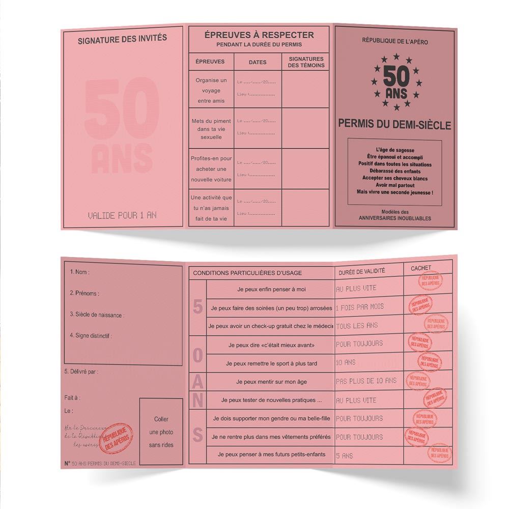 Permis 50ans "permis du demi-siecle"