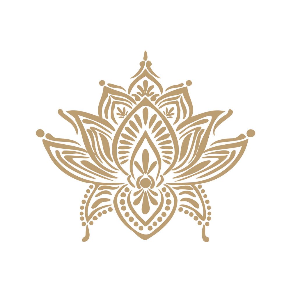 Sticker lotus beige 70x50cms