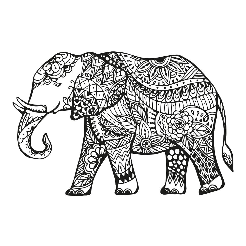 Sticker elephant 70x50cms