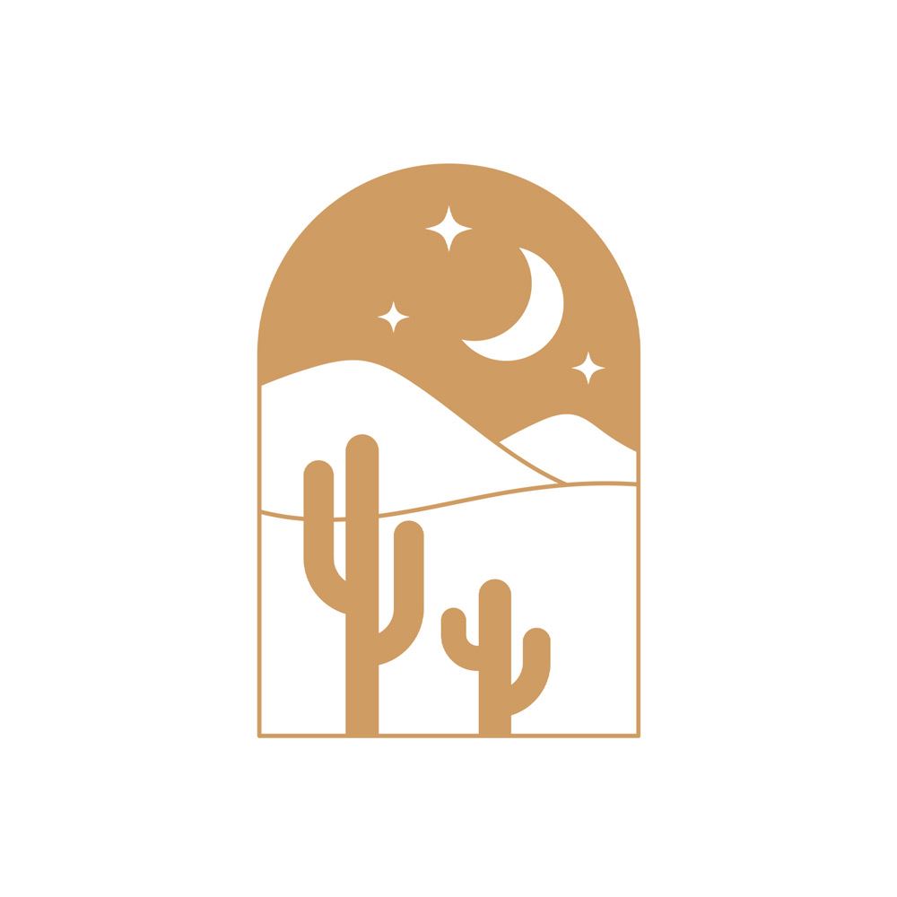Sticker cactus 70x50cms