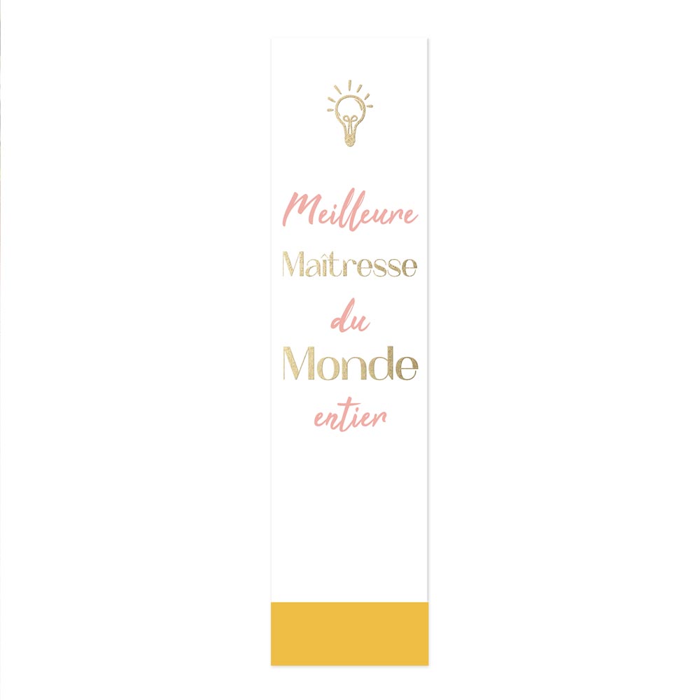 Marque-page "meilleure maitresse"