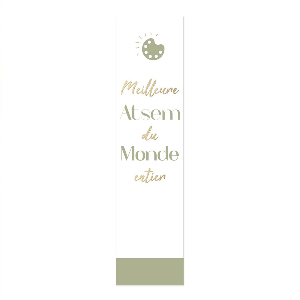 Marque-page "meilleure atsem"