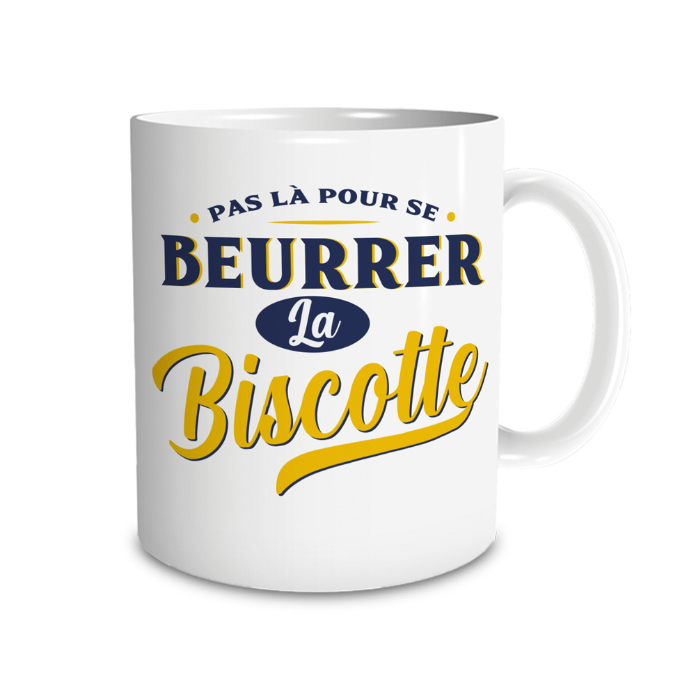 Mug Humour je suis beurré d'humour 