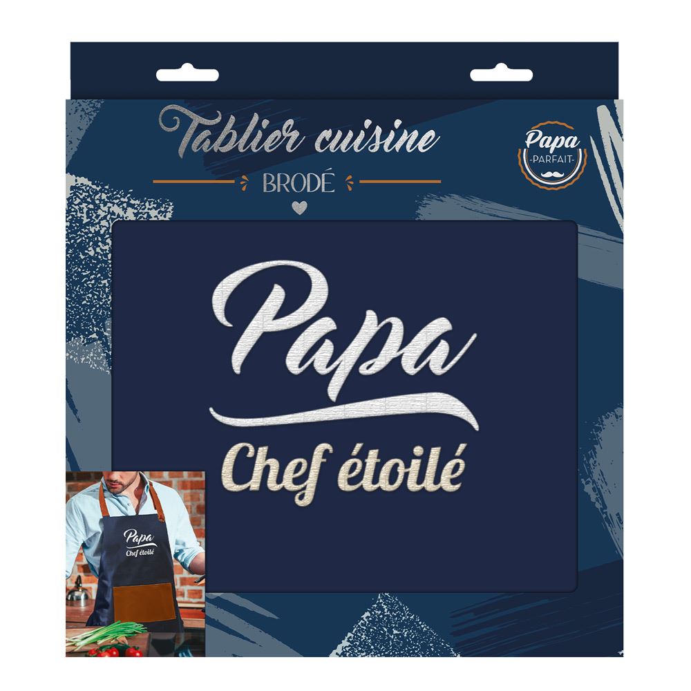 Tablier papa chef etoile