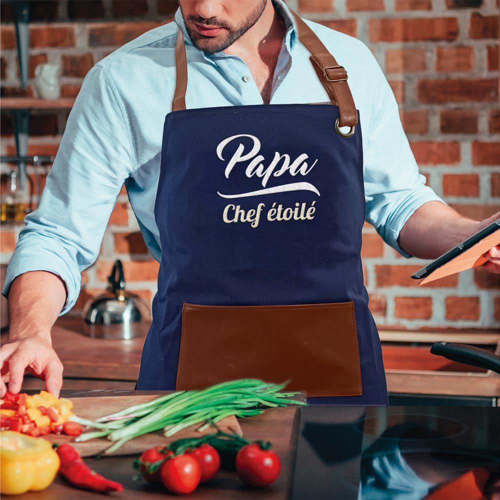 Tablier papa chef etoile