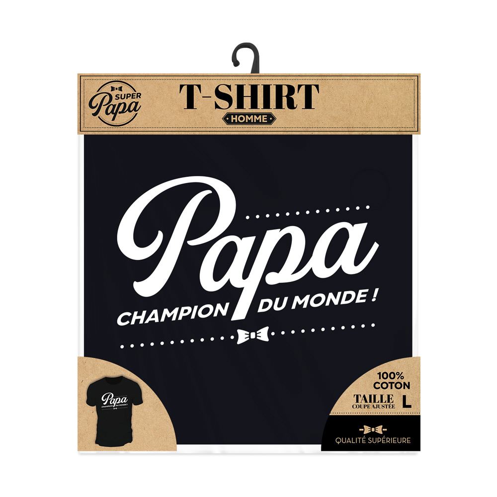 T-shirt "papa champion" taille l