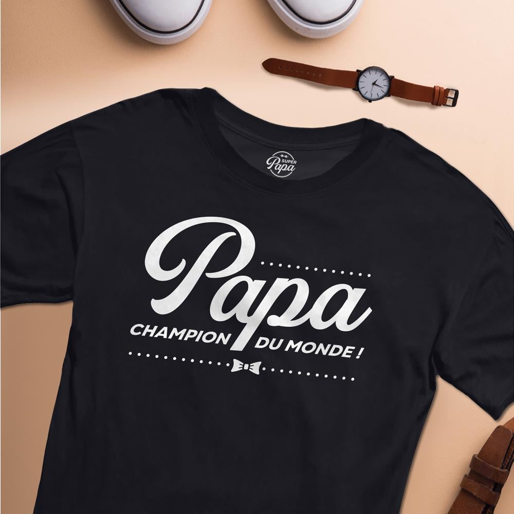 T-shirt "papa champion" taille m