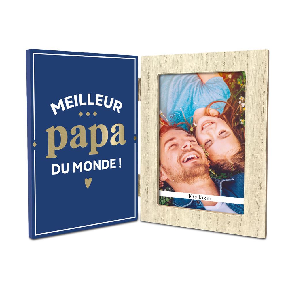 Cadre photo double meilleur papa