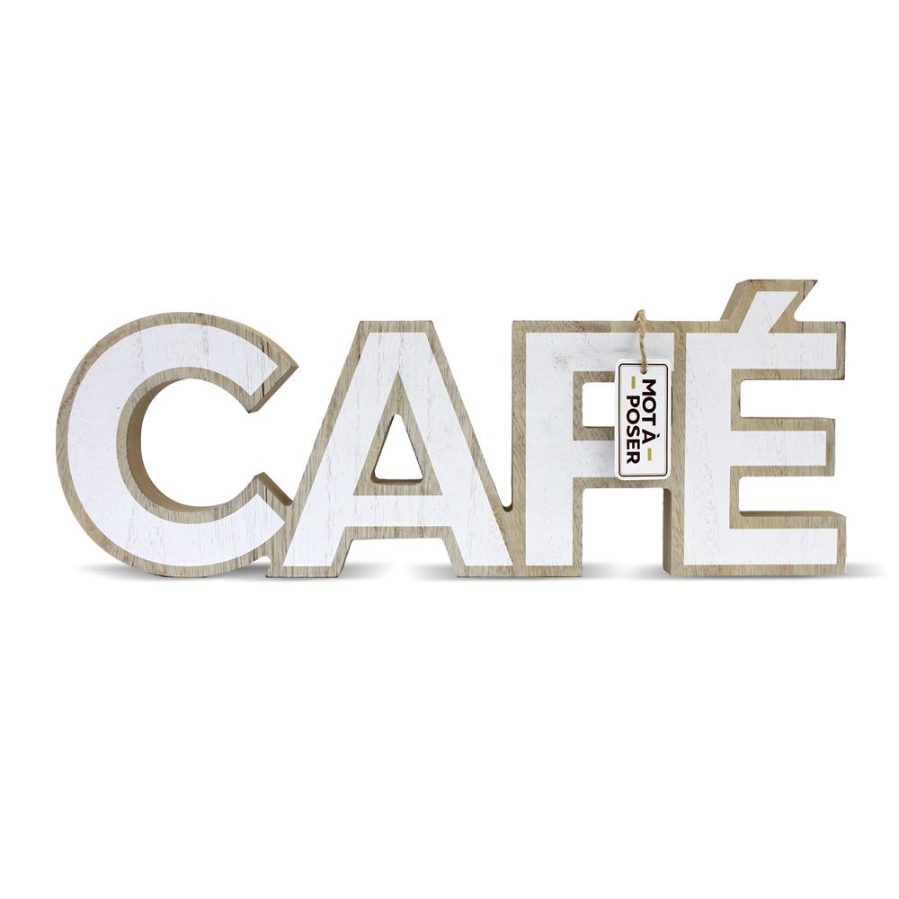 Mot a poser bois "cafe"