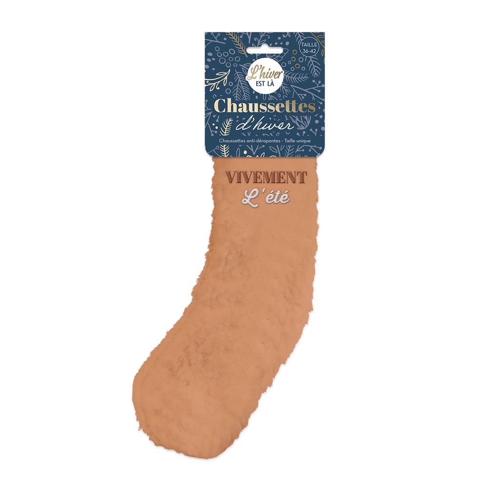 Chaussettes moumoute "vivement l ete"