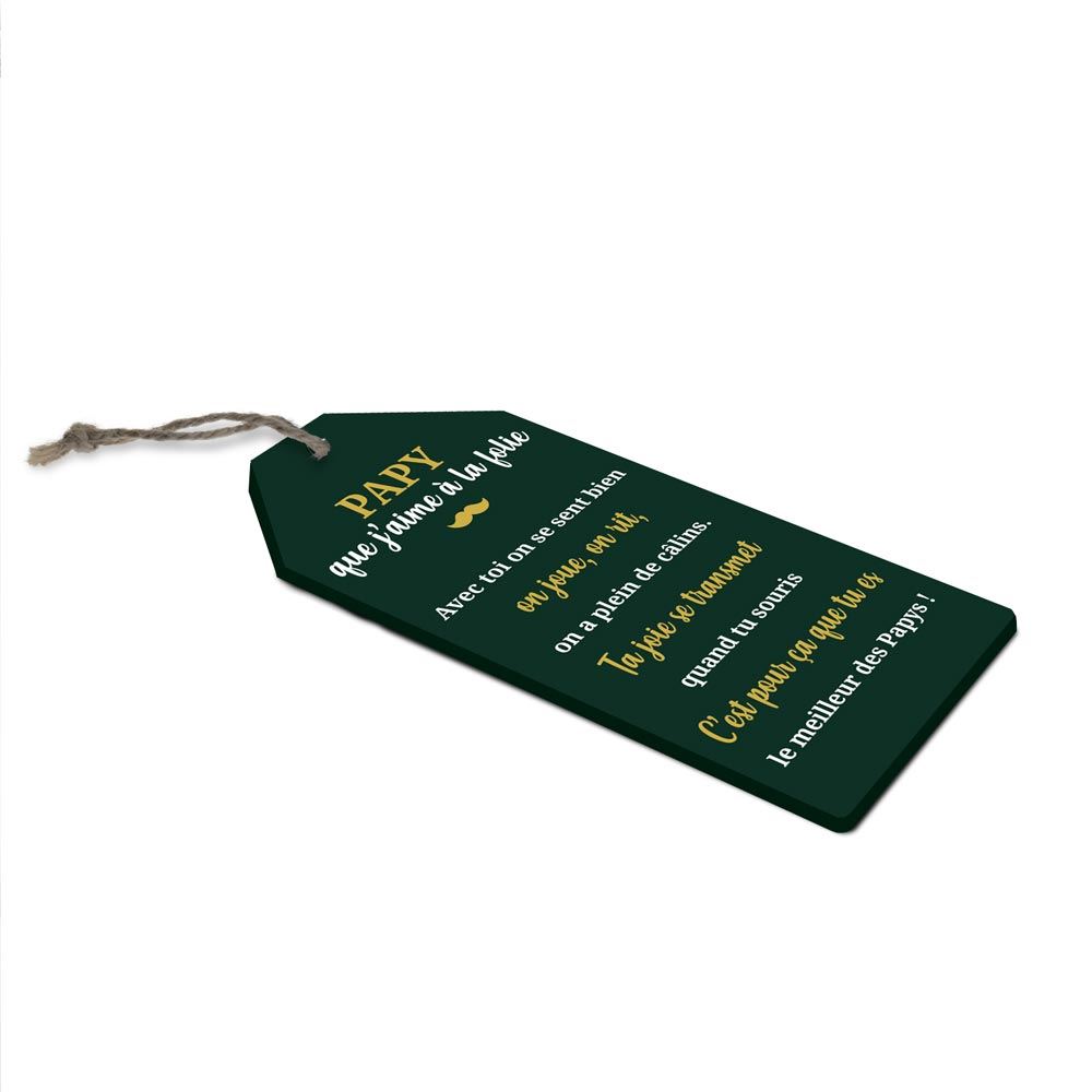 Plaque bois "papy que j aime..."