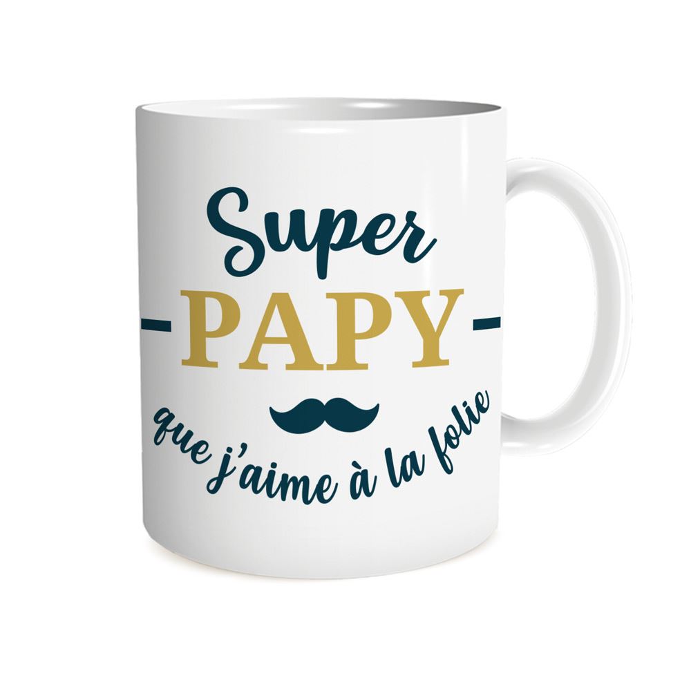 Mug "super papy que j aime"