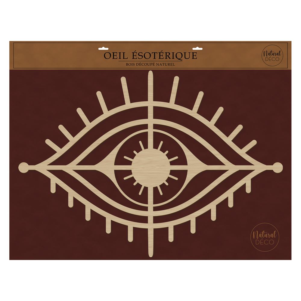 Oeil esoterique deco bois laser