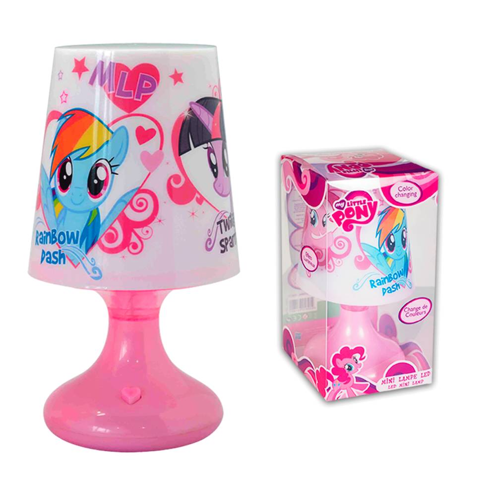 Lampe led mlp pied rose clair