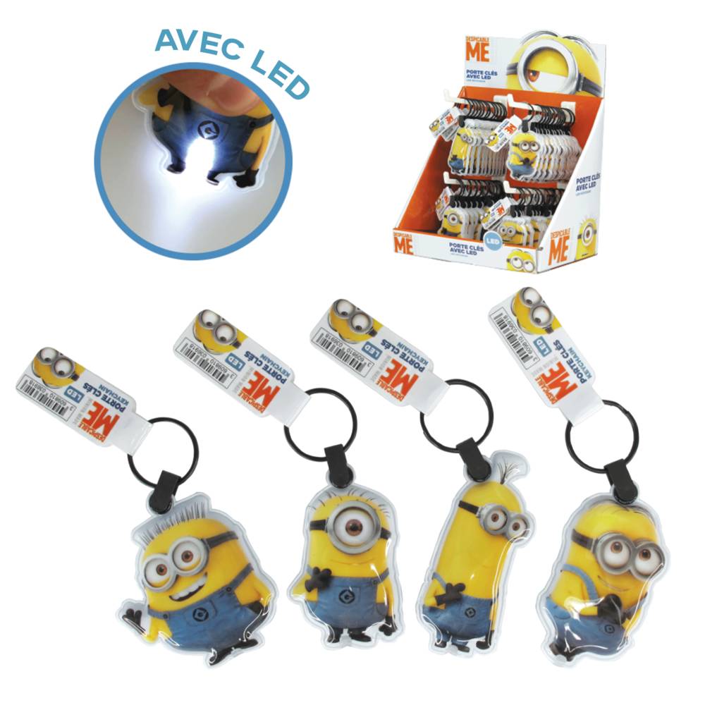 Display porte cle led minions 4mods /48pcs