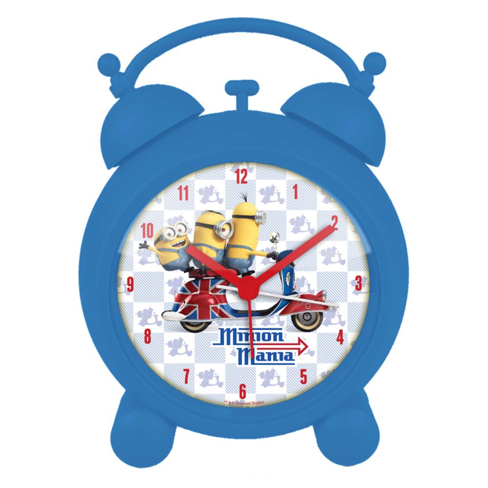 Reveil bleu minions scooter