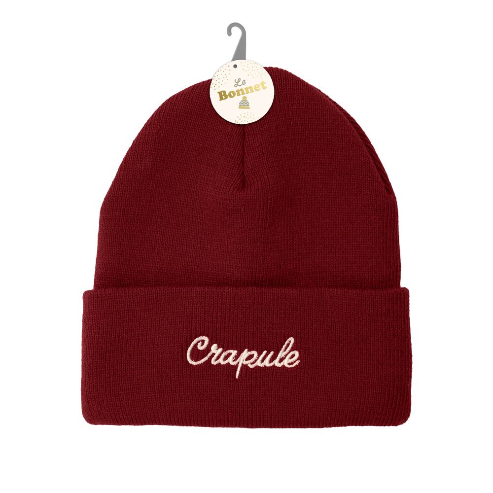 Bonnet brode "crapule"
