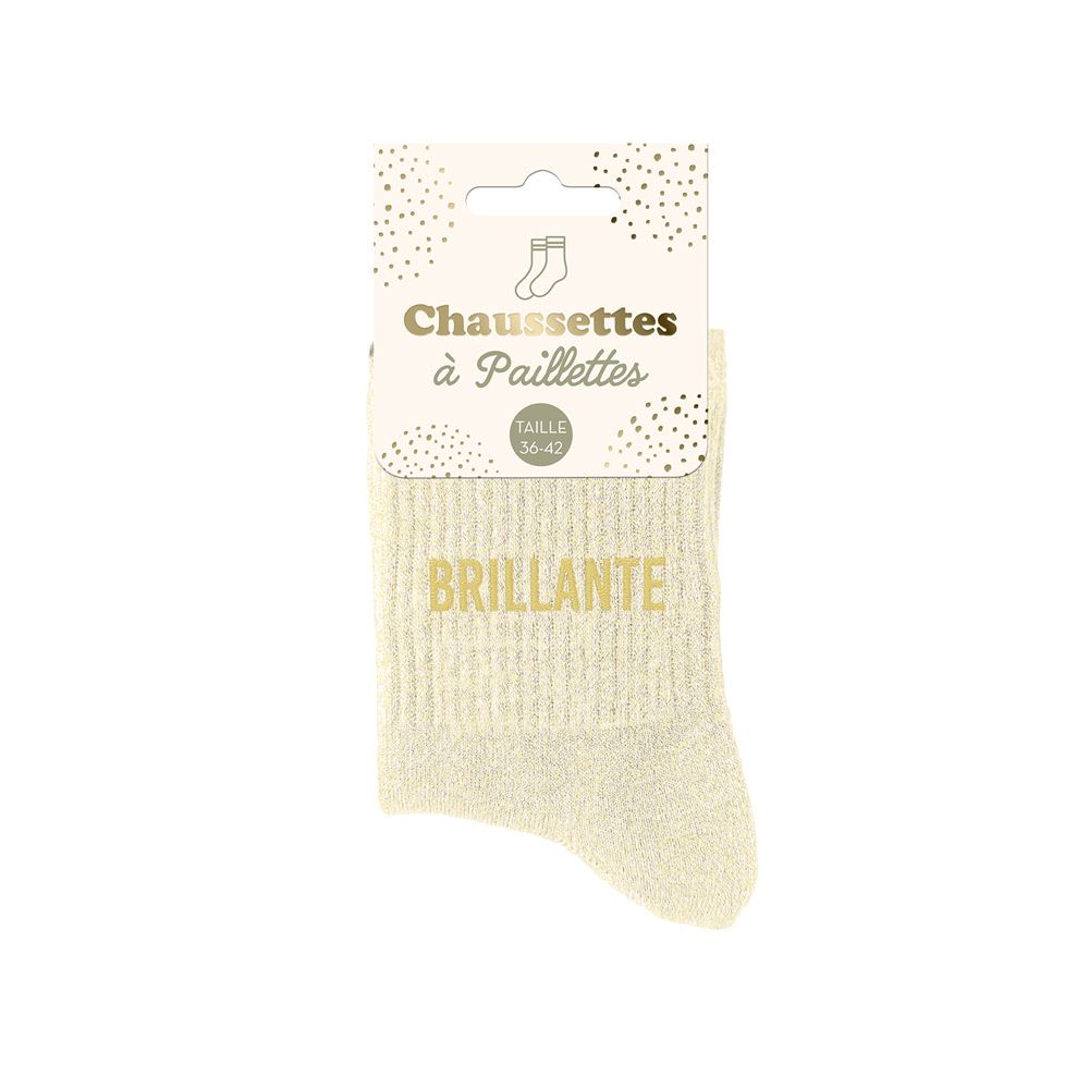 Chaussettes paillettes "brillante"