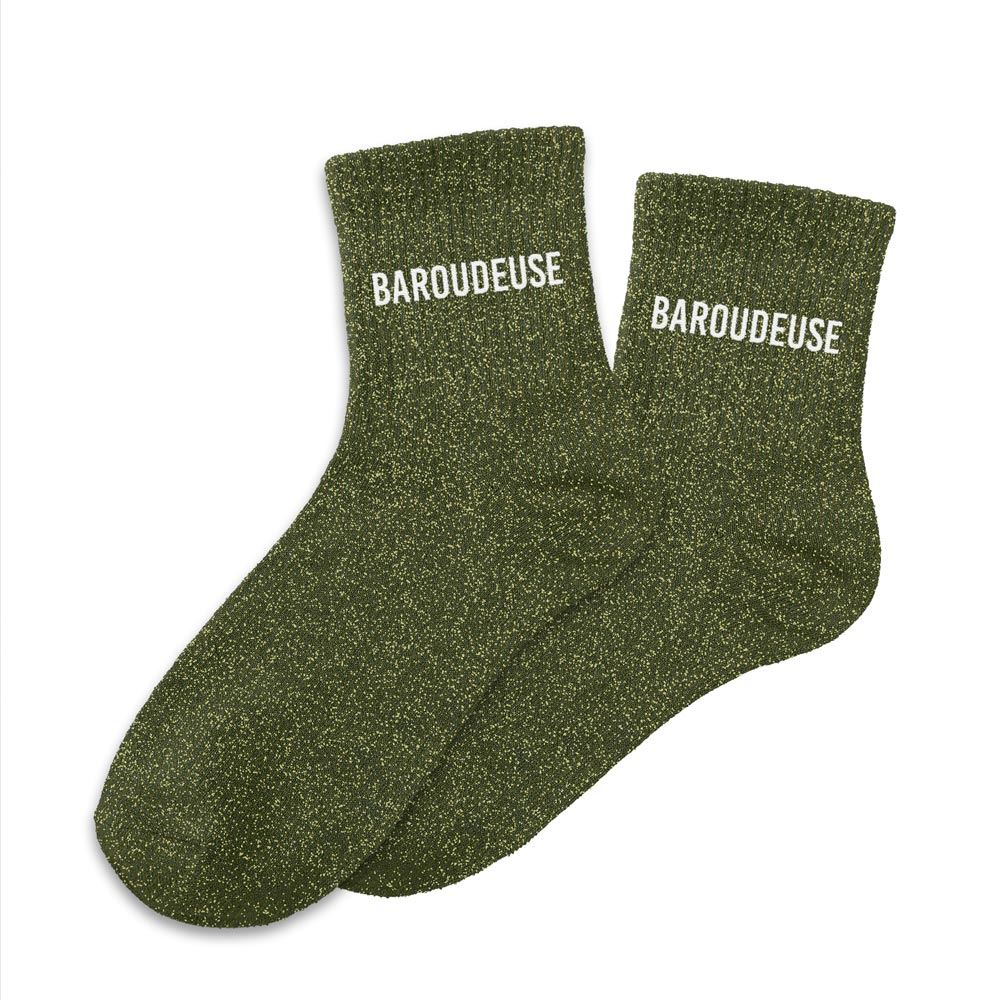 Chaussettes a paillettes "baroudeuse"