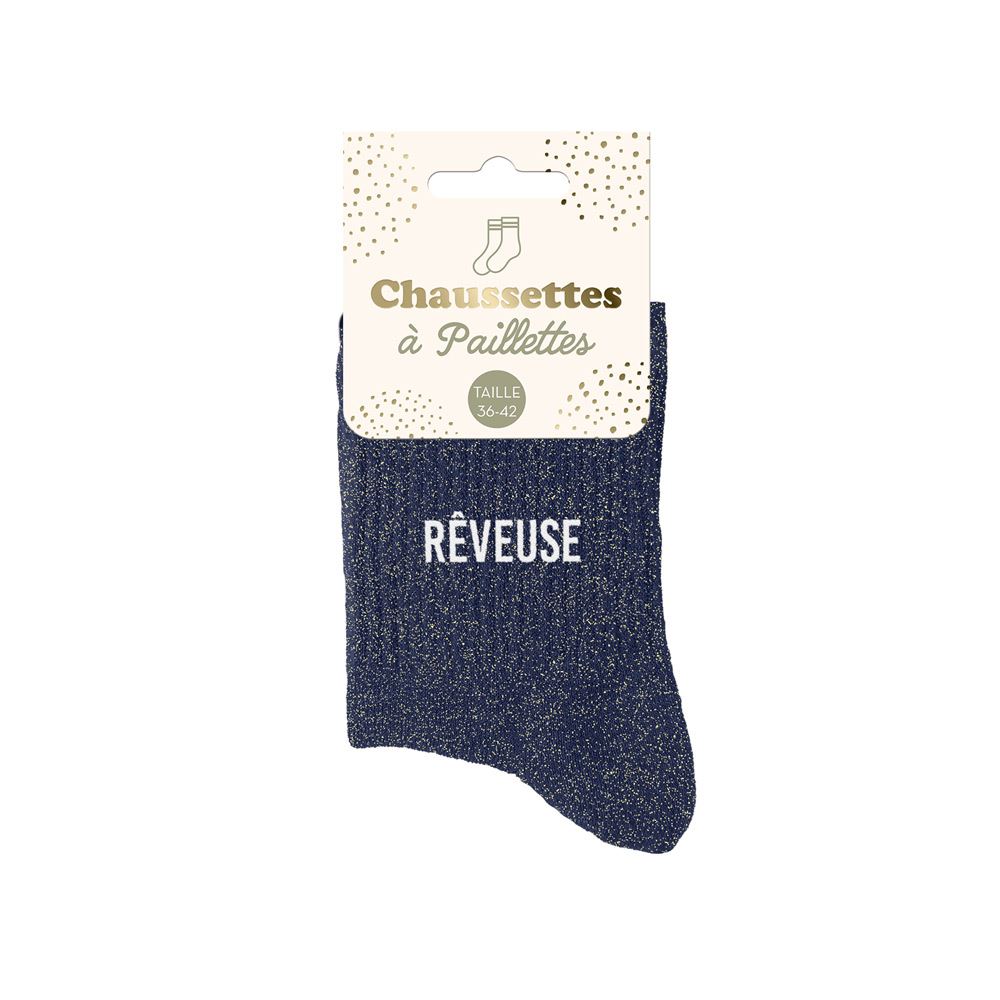 Chaussettes paillettes reveuse