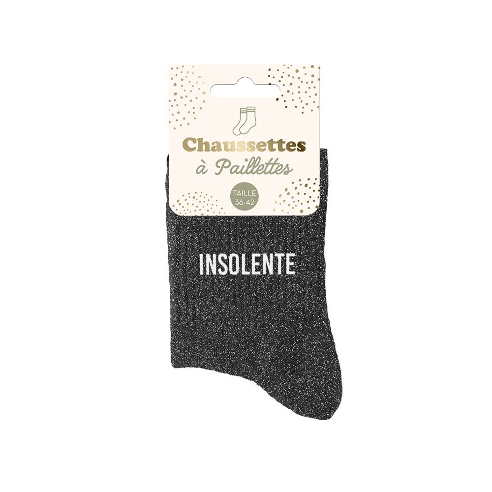 Chaussettes paillettes insolente