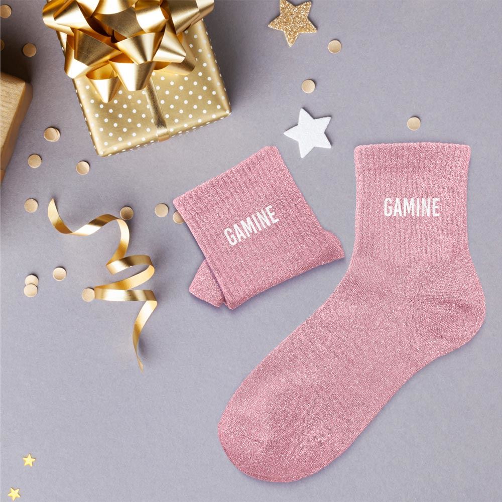 Chaussettes paillettes gamine