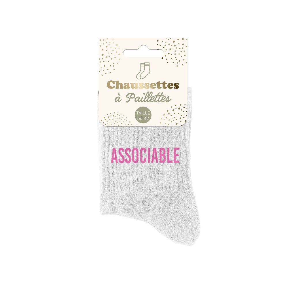 Chaussettes paillettes associable