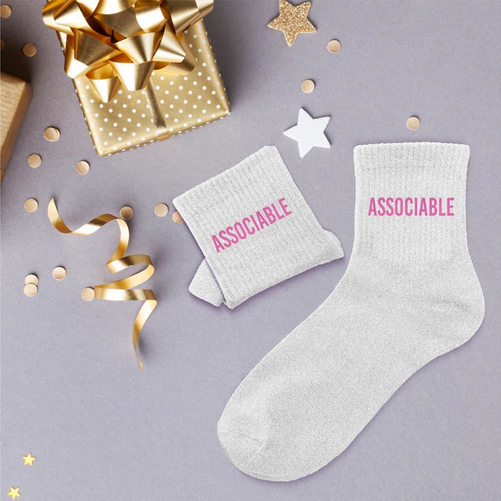 Chaussettes paillettes associable