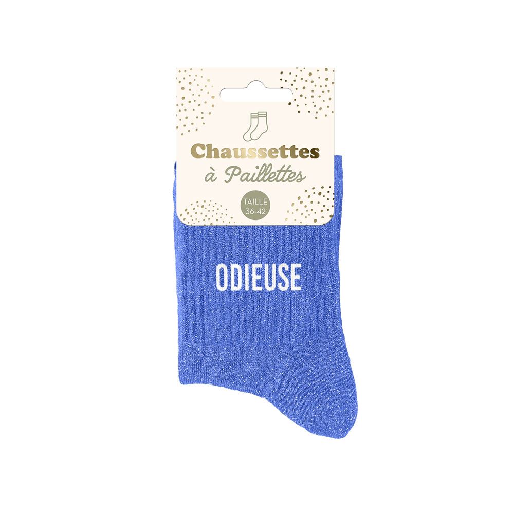 Chaussettes paillettes odieuse