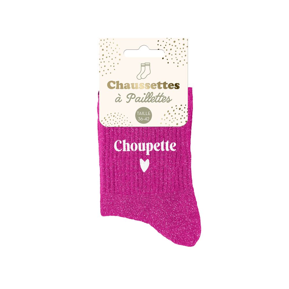 Chaussettes paillettes choupette